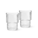 Glass glasses 2 pcs / 370 ml (heat-resistant glass)