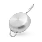 Deep frying pan AETERNUM 24х7 cm with glass lid (stainless steel)