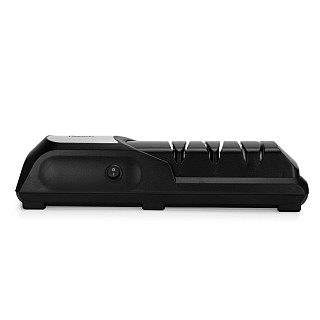 Electric sharpener for knives with three-step sharpening