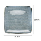 Šķīvis kvadrātains JOLI 26.5 cm (keramika)