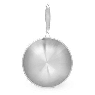 WOK keptuvė AETERNUM 32x9 cm su stiklo dangčiu (nerūd. pl.)