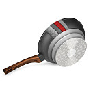 Frying pan CAPELLA 24x5 cm with induction bottom (aluminium with non-stick coating)