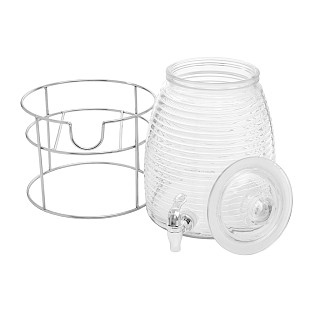 Beverage dispenser 5 LTR with stand (glass)