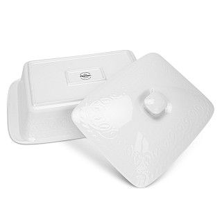 Rectangular baking dish with ceramic lid Parmigiano 33.5x21.5x7.2 cm / 2.1L (porcelain)