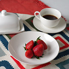 Plate ALEKSA 20 cm color white (porcelain)