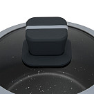 Sauce pan Luxuria 16x8 cm / 1.3 LTR with glass lid with induction bottom (aluminium with non-stick coating)