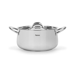 Saute pan ABSOLUTE PRO 26x7,5 cm / 3.9 LTR with glass lid (stainless steel)