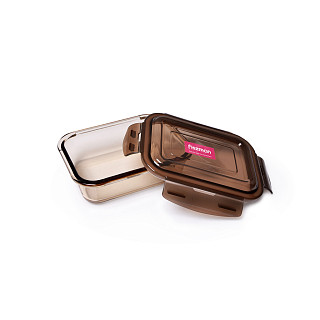 Container with PP lid 17x12x5 cm / 640 ML (borosilicate glass)