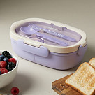 3-compartment lunch box 850 ml / 21.5 × 14.5 × 7 cm (plastic)