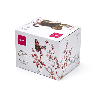 Krūze CATS 380 ml (jaunais kaula porcelāns)