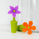 Bottle stopper FLOWER 9 cm (silicone) (24 pcs per PVC tube)