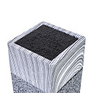 2877 Stovas peiliams laikyti, 11x11x23 cm, spalva GRAFITAS (plastikas)