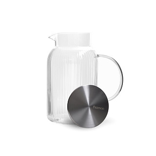1,5 l vandens ąsotis (karščiui atsparus stiklas), art. 6586