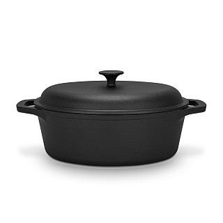 Ketaus ančių puodas su dangčiu 6 l