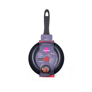 Deep frying pan Velia 20x5.5 cm with induction bottom (aluminium with non-stick coating)