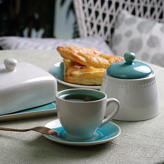 Tea couple CELINE (ceramic) azure