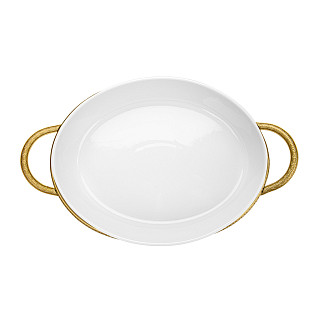 Servēšanas trauks uz metāla statīva 36,2x23,2x7,3 cm  (porcelāns)