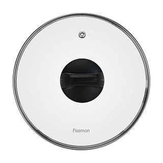 Glass lid 20 cm, black