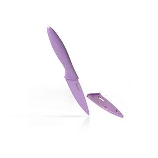 4" Paring knife CARAMELLA 10 cm with sheath (stainless steel) (72 pcs in displaybox)