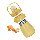 Double wall vacuum flask 800 ml yellow (stainless steel), art. 9865