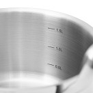 Кастрюля из нержавеющей стали индукционная 1,9 л / 16 см Fabia