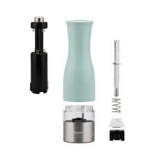 Electric salt & pepper mill 20 cm with LED light (ceramic grinder)