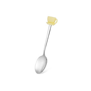 Tea spoon with silicone TEA CUP figure (stainless steel)
