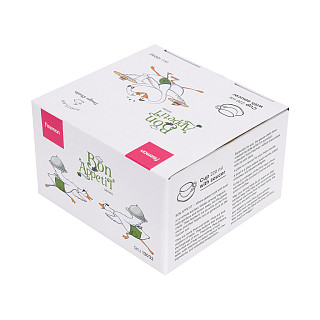 Krūze BON APPETIT 220 ml ar apakštasīti (porcelāns)