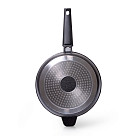 Deep frying pan REBUSTO 24x6.5 cm with detachable handle with induction bottom (aluminium with non-stick coating)
