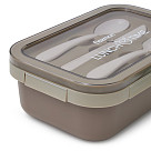 2-compartment lunch box 800 ml / 20.5 × 13.5 × 7.8 cm (plastic)