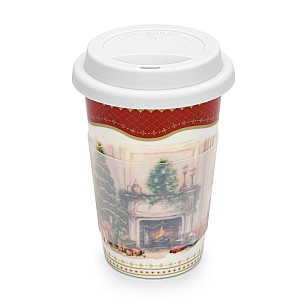 Stiklinė CHRISTMAS EVE 400 ml  (naujas kaulinis porcelianas), art. 16017