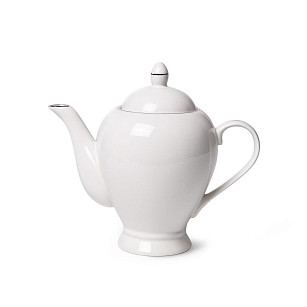 Чайник заварочный ALEKSA 1100мл, цвет белый (фарфор)