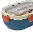 3-compartment lunch box 850 ml / 21.5 × 14.5 × 7 cm (plastic)