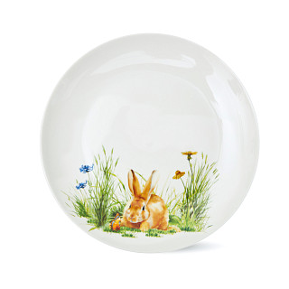 4 šķīvju komplekts RABBIT 20 cm (porcelāns), art. 13721