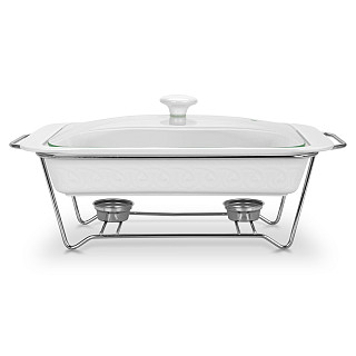 Rectangular chafing dish Parmigiano 36.7x22.8x6.3 cm / 2.3L (porcelain)