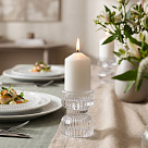 Tealight and taper candle holder 6х8 cm (glass)