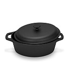 Cast iron duck pot with lid 6 l