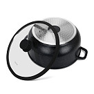 Stockpot NORD STONE 30x13.5 cm / 7.9 LTR with glass lid (cast aluminium with non-stick coating)
