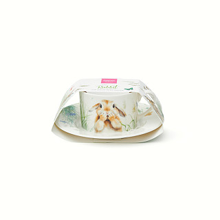 Чашка с блюдцем фарфор 200 мл Rabbit арт. 13726