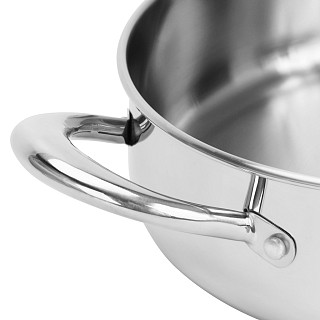 Sautējamā panna ABSOLUTE PRO 26x7,5 cm / 3,9L ar stikla vāku (nerūsējošais tērauds)