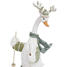 Figurine "Goose on skis" 10х6х16.5 cm (polyresin)