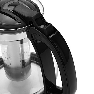 Tējkanna 2000 ml ar tērauda filtru (stikls)