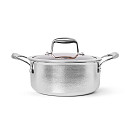 Katls HERITAGE PRO 20x9,5 cm / 2,5 L ar stikla vāku (nerūsējošais tērauds ar pretpiedeguma pārklājumu)