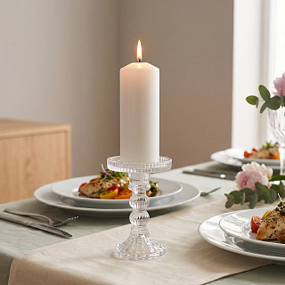Pillar candle holder 10х14 cm (glass)