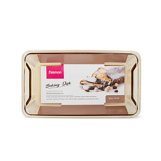 Rectangular baking dish 26.8х15.5х5.8 cm (borosilicate glass)