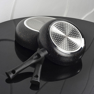 Deep frying pan PROMO 20x5.5 cm with induction bottom (aluminium with non-stick coating)