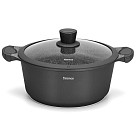 Stockpot PRESTIGE 28x12.5 cm / 6.2 LTR with glass lid (aluminium with non-stick coating)