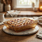 Rectangular baking dish 32.8х20х6.5 cm (borosilicate glass)