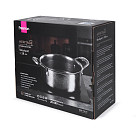 Katls HERITAGE PRO 28x12 cm / 7 L ar stikla vāku (nerūsējošais tērauds ar pretpiedeguma pārklājumu)