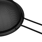 Strainer with handle 24 cm (black)